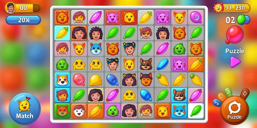 bosku33 - Screenshot menampilkan salah satu level yang penuh tantangan.