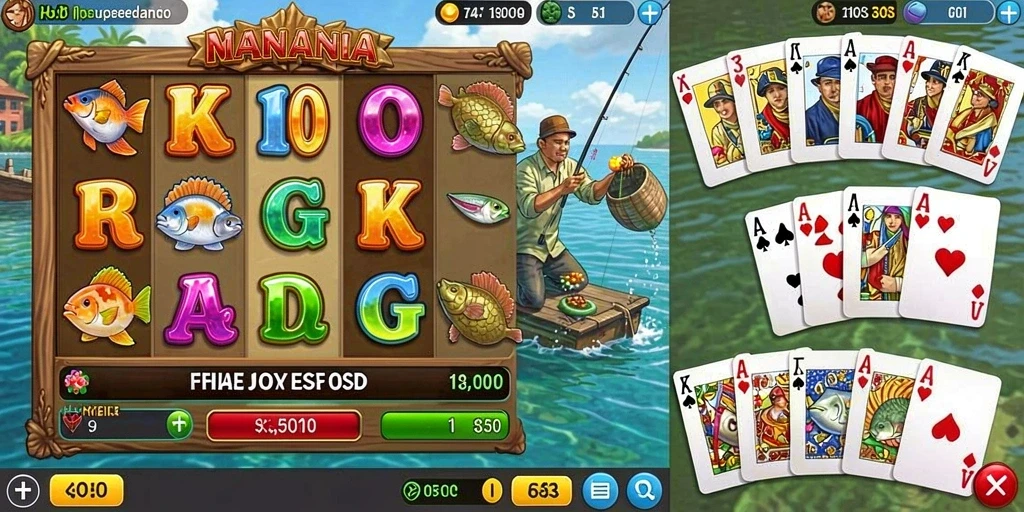 hokigame - Gambaran suasana permainan dengan pemandangan yang memukau.